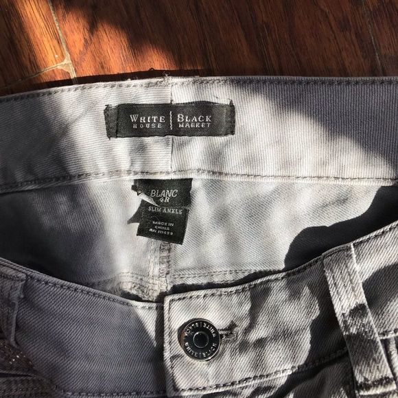 Juniors black and white grey color jeans size 4r - Picture 3 of 6